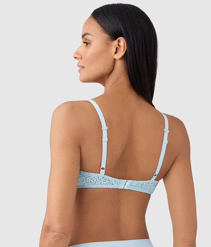 Halo Lace Underwire Bra - Soft Sky | Wacoal Essential