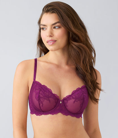 Vivid Attraction Underwire Bra - Dark Purple | Wacoal Best Price
