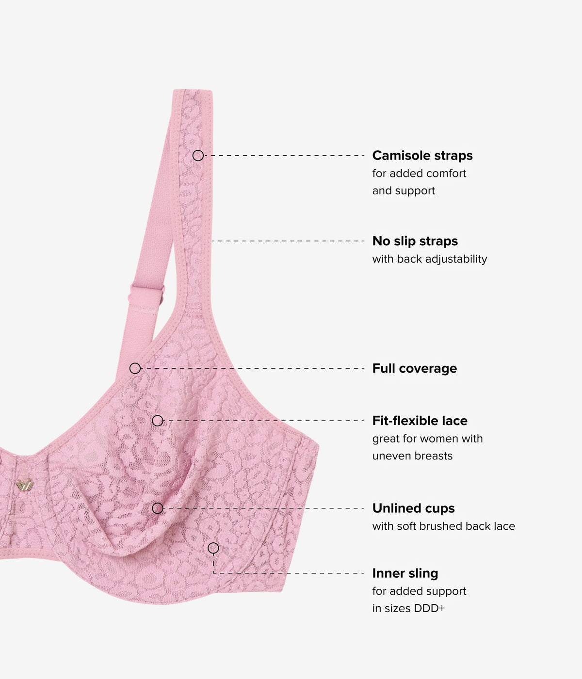 High Bar™ Underwire Bra - Lilas | Wacoal New