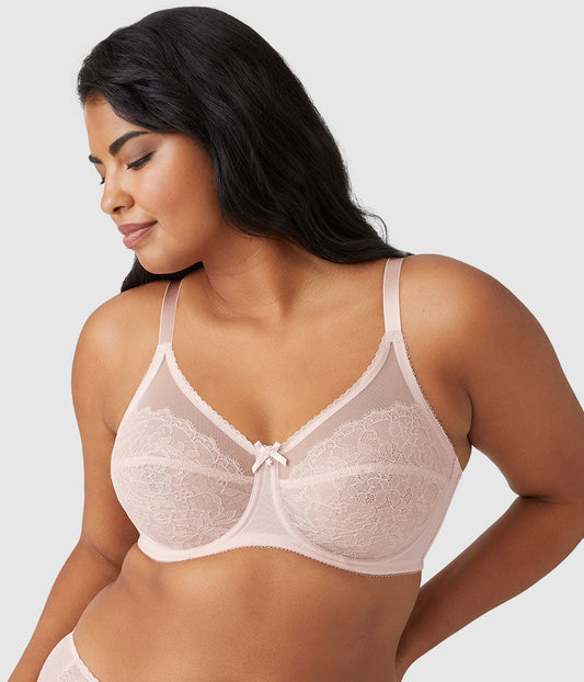 Retro Chic Full Figure Underwire Bra - Rose Dust | Wacoal Discount