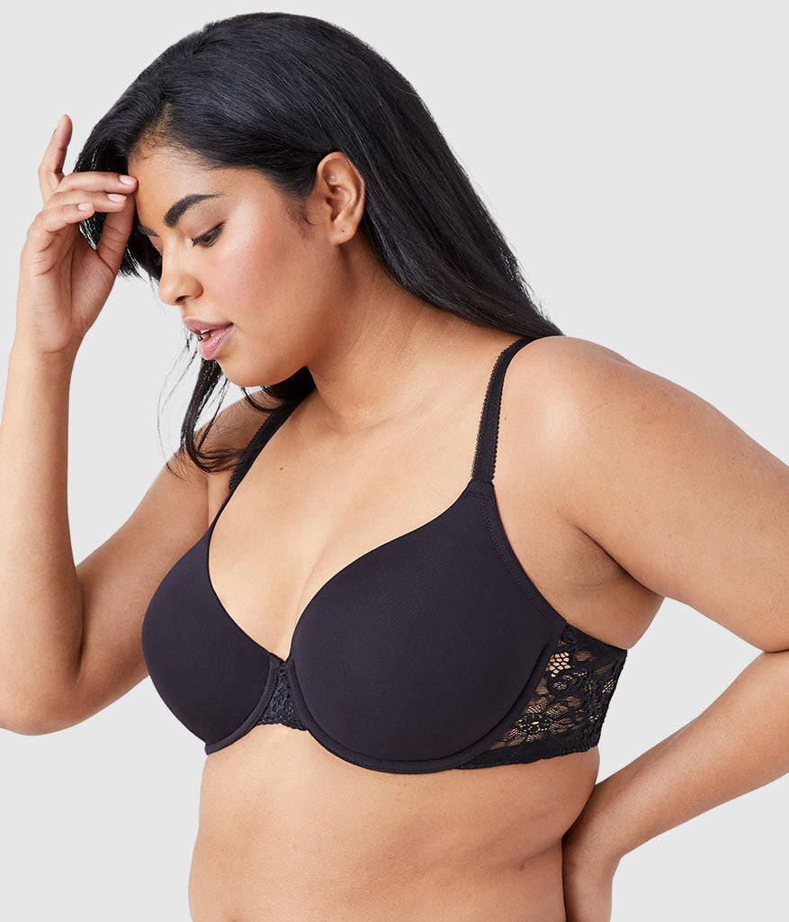 French Garden Seamless Underwire T-Shirt Bra - Black | Wacoal Best Seller