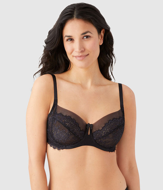 Center Stage Underwire Bra - Black/Graphite | Wacoal Deals