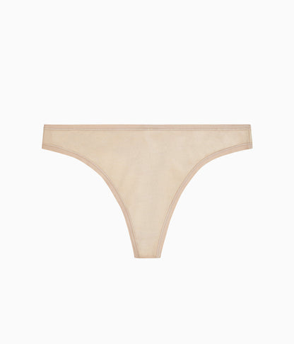 Understated Cotton Thong - Sand | Wacoal Customer Favorite