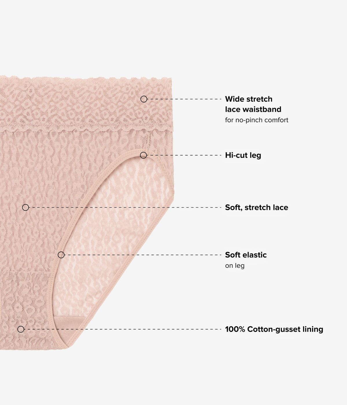 High Bar™ Hi Cut - Roebuck | Wacoal Quality