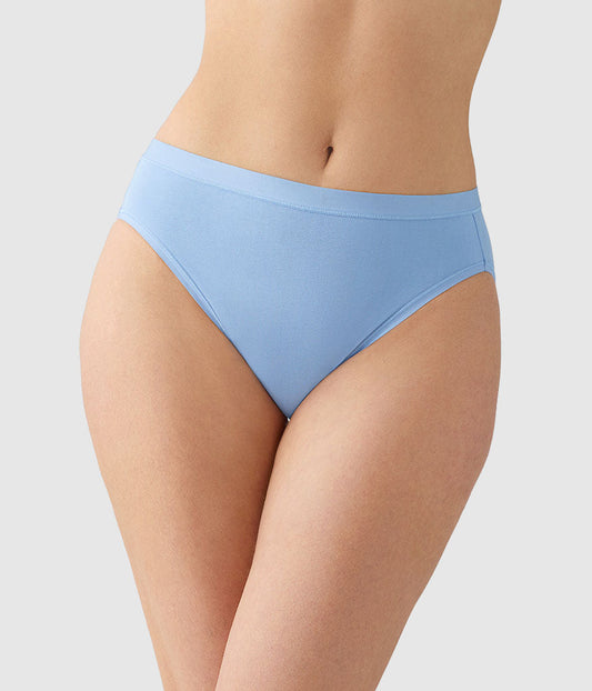 Understated Cotton Hi-Cut - Bel Air Blue | Wacoal Trusted