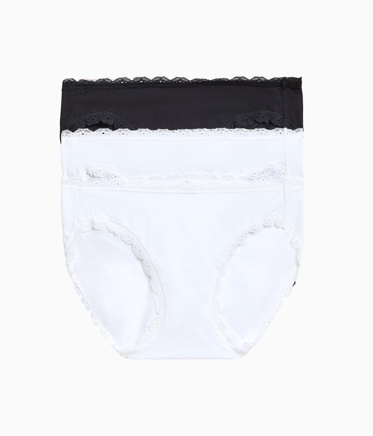 Inspired Eyelet Bikini Panty Pack - White/White/Night | Wacoal Recommended
