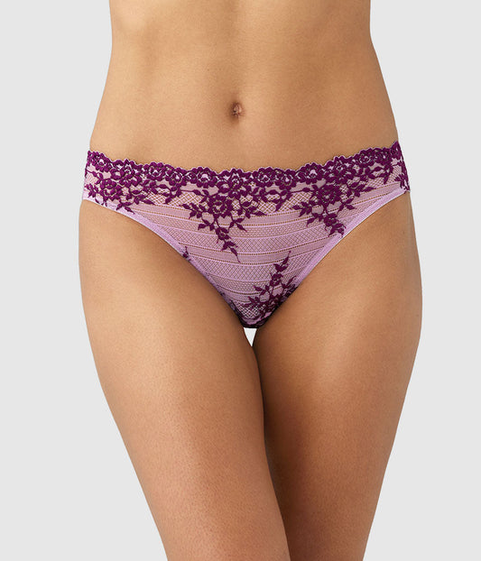 Embrace Lace® Bikini - Lavender Sage/Dark Purple | Wacoal Discount