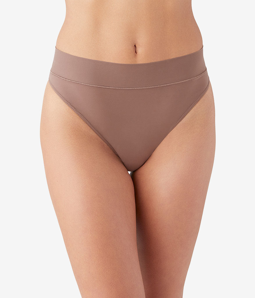 Nearly Nothing™ Hi-Waist Thong - Peppercorn | Wacoal Recommended