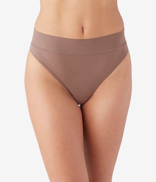 Nearly Nothing™ Hi-Waist Thong - Peppercorn | Wacoal Recommended