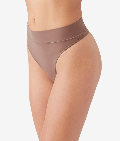 Nearly Nothing™ Hi-Waist Thong - Peppercorn | Wacoal Recommended