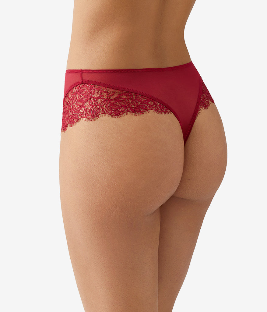It's On Hi-Waist Thong - Biking Red | Wacoal Sale