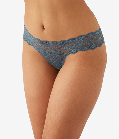 Lace Kiss Thong - Stormy Weather | Wacoal Value