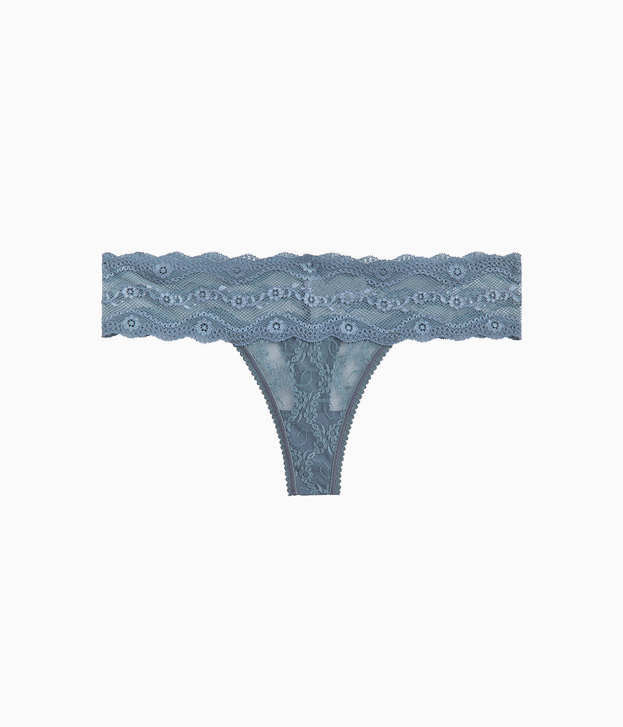 Lace Kiss Thong - Stormy Weather | Wacoal Value