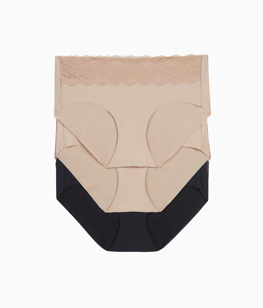 b.bare Hipster Panty Pack - Au Natural/Au Natural/Night | Wacoal Premium