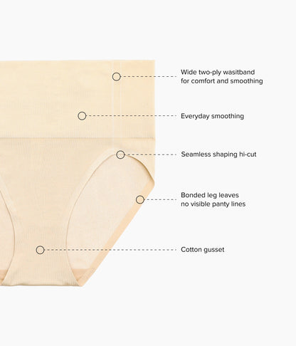Smooth Series™ Shaping Hi-Cut - Sand | Wacoal Classic
