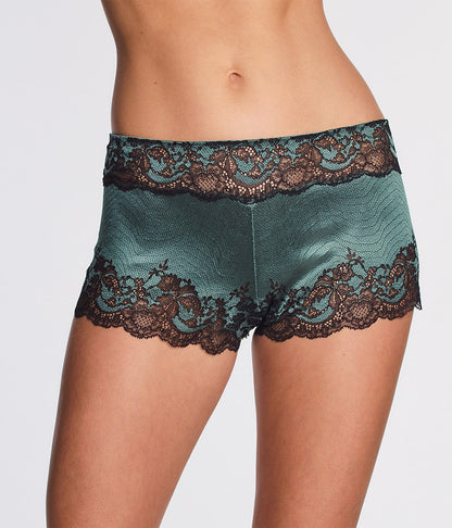 Modern Affair Boyshort - Silver Pine/Black | Wacoal Smart Buy