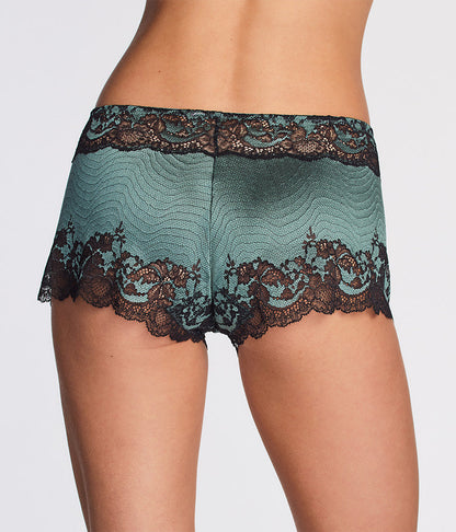 Modern Affair Boyshort - Silver Pine/Black | Wacoal Smart Buy