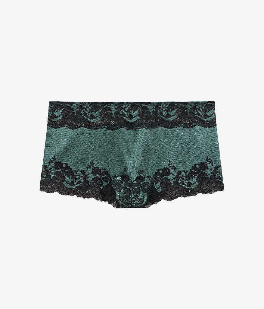 Modern Affair Boyshort - Silver Pine/Black | Wacoal Smart Buy