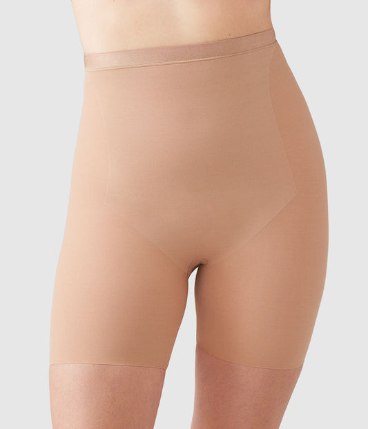 Shape Revelation® Straight Hi-Waist Thigh Shaper - Praline | Wacoal Quality