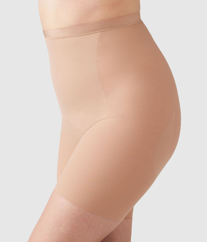 Shape Revelation® Straight Hi-Waist Thigh Shaper - Praline | Wacoal Quality