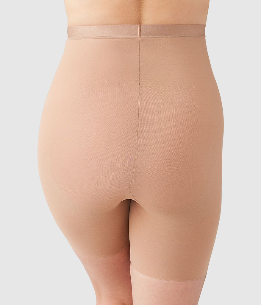 Shape Revelation® Straight Hi-Waist Thigh Shaper - Praline | Wacoal Quality