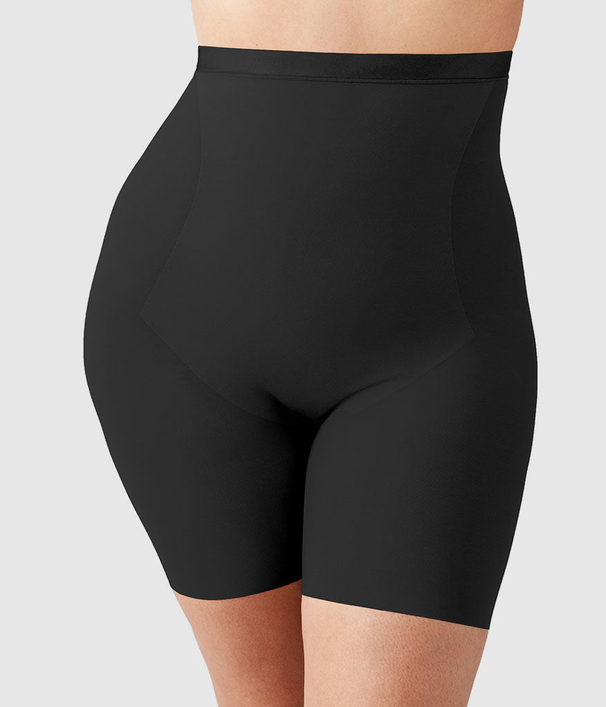 Shape Revelation® Hourglass Hi-Waist Thigh Shaper - Black | Wacoal Recommended