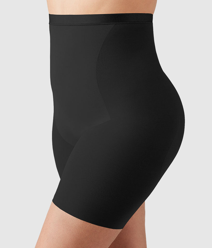Shape Revelation® Hourglass Hi-Waist Thigh Shaper - Black | Wacoal Recommended