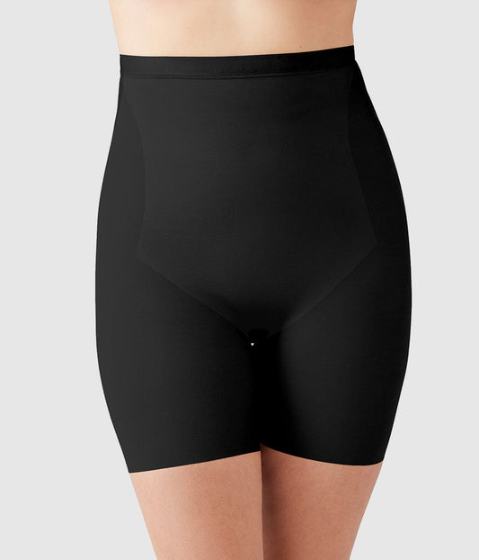 Shape Revelation® Straight Hi-Waist Thigh Shaper - Black | Wacoal Trusted