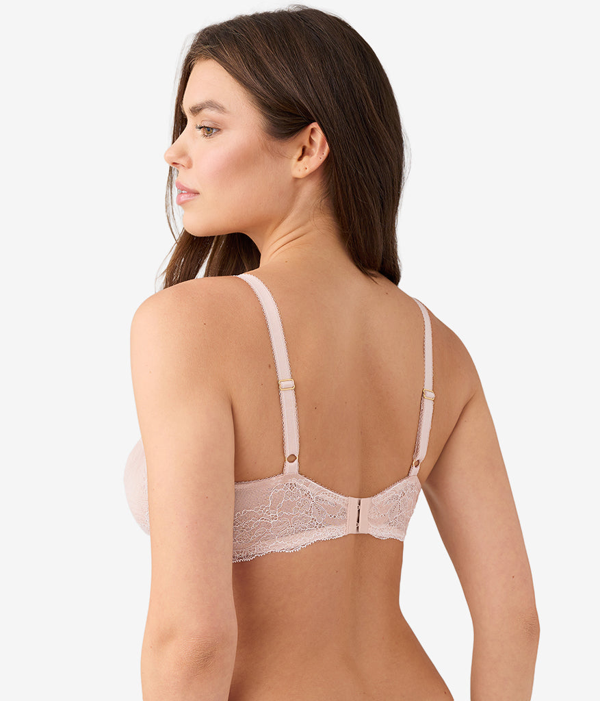 Modern Affair Plunge Underwire Bra - Rose Dust/Angel Wing | Wacoal Signature
