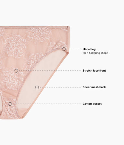 Full Bloom Hi-Cut - Rose Dust | Wacoal Value