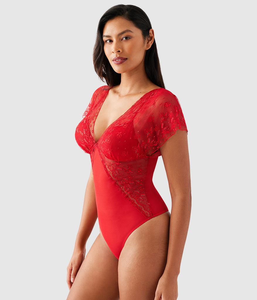 Lifted In Luxury Bodysuit - Equestrian Red | Wacoal Recommended