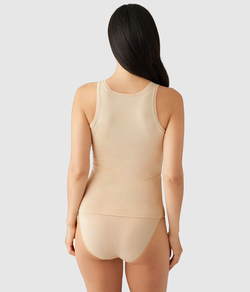 Understated Cotton Tank - Sand | Wacoal Trusted