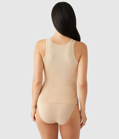 Understated Cotton Tank - Sand | Wacoal Trusted