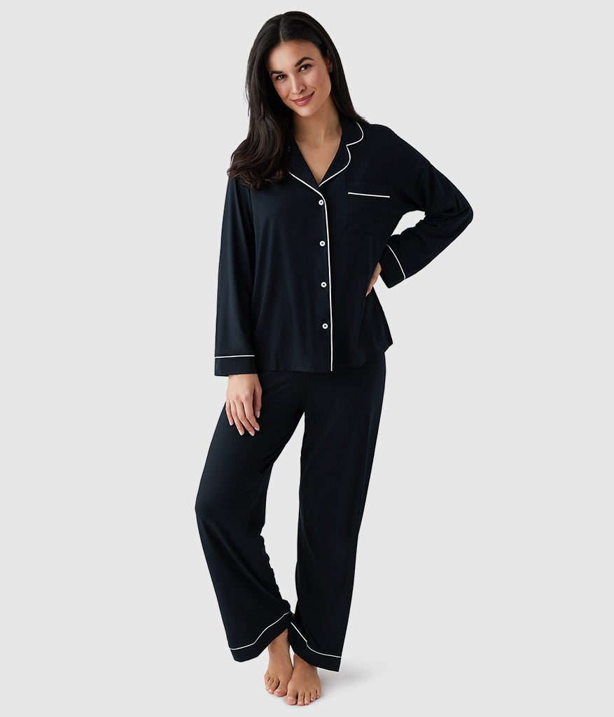 Lease to Lounge Pajama Set - Black | Wacoal Signature