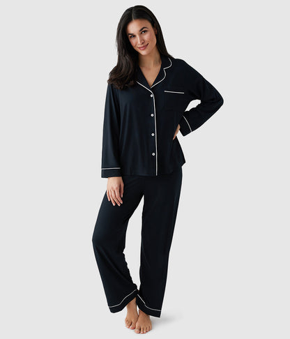 Lease to Lounge Pajama Set - Black | Wacoal Signature