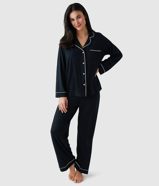 Lease to Lounge Pajama Set - Black | Wacoal Signature