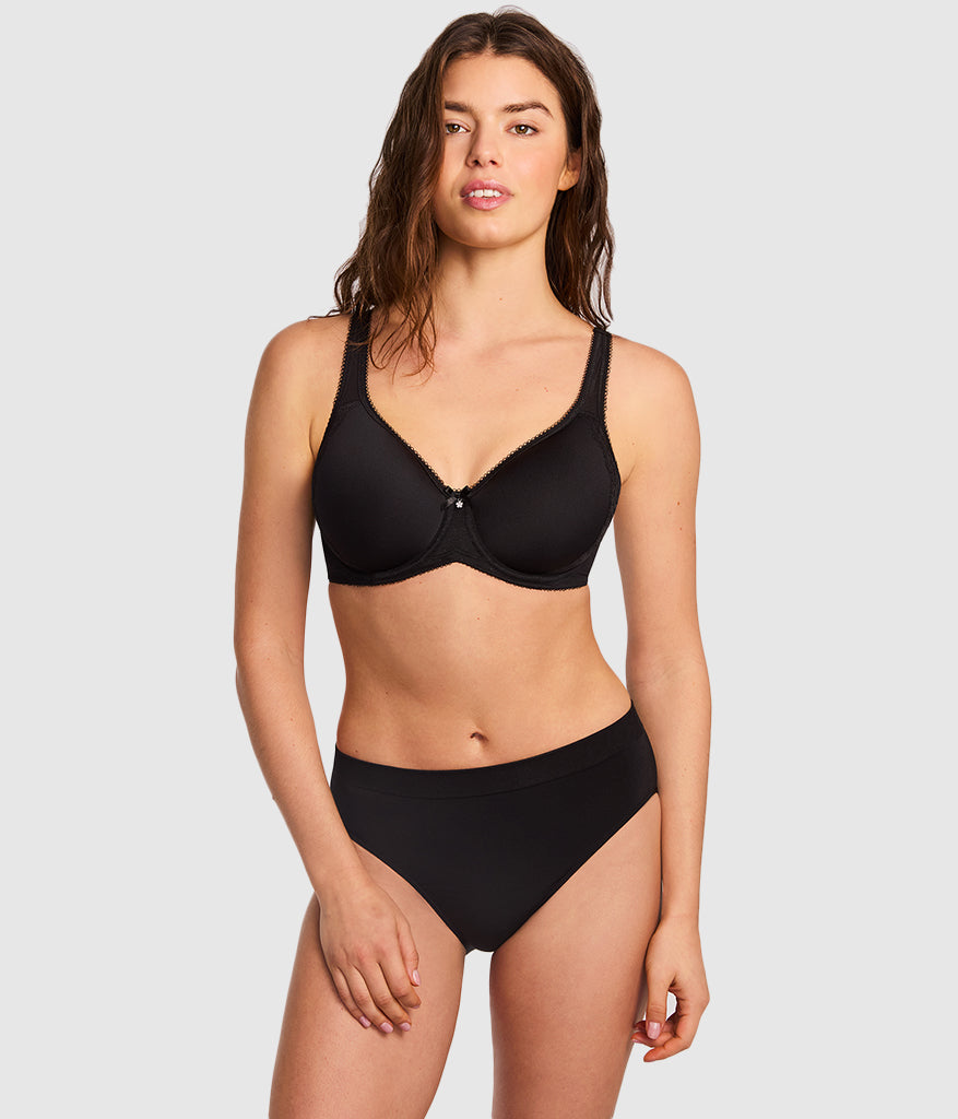 Retro Chic Underwire T-Shirt Bra - Black | Wacoal Sale