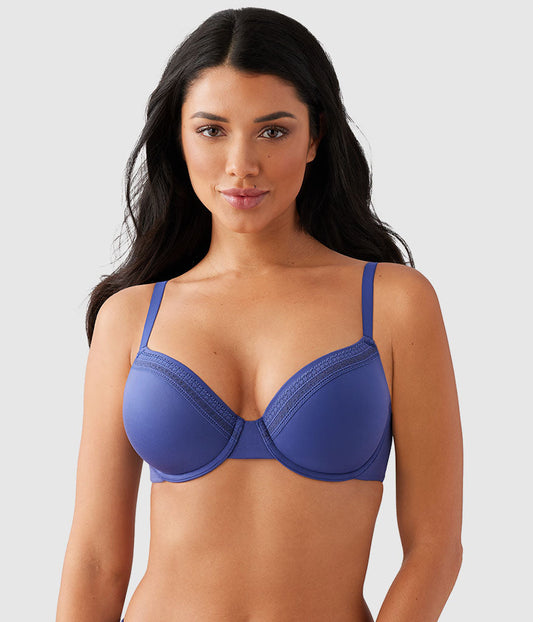 Perfect Primer Underwire T-Shirt Bra - Skipper Blue | Wacoal Trusted