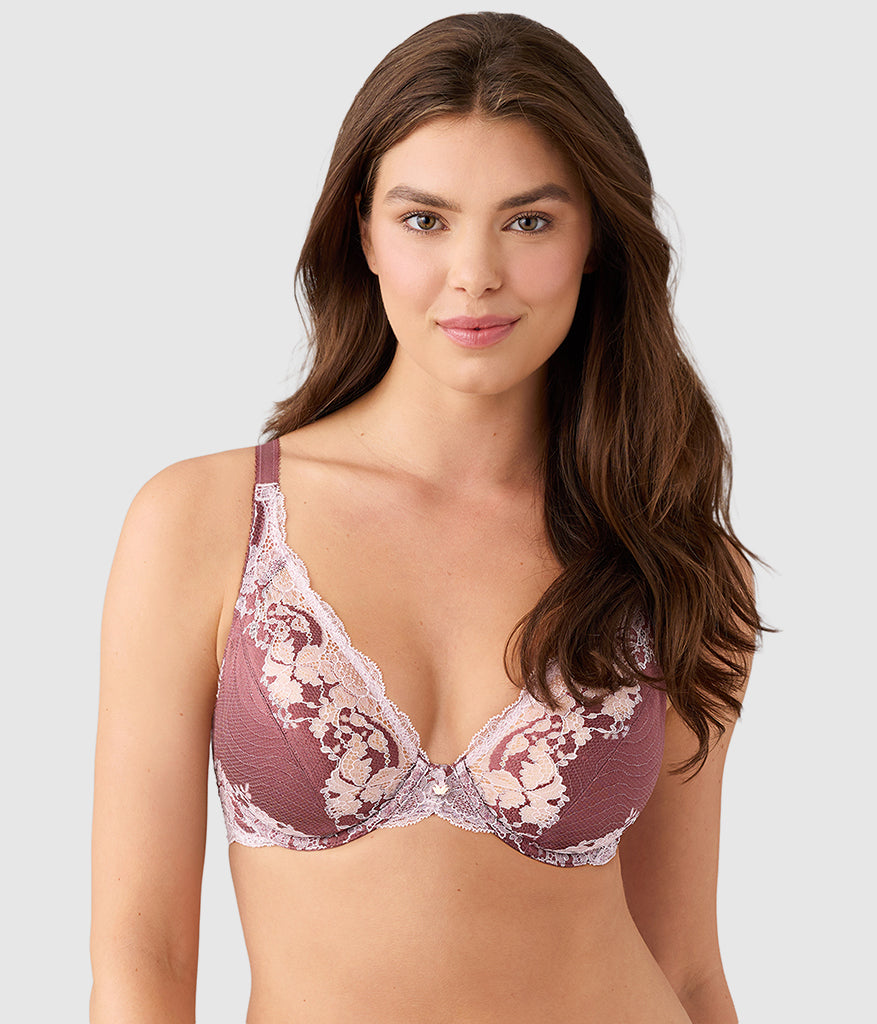 Modern Affair Plunge Underwire Bra - Rose Brown/Cradle Pink | Wacoal Sale