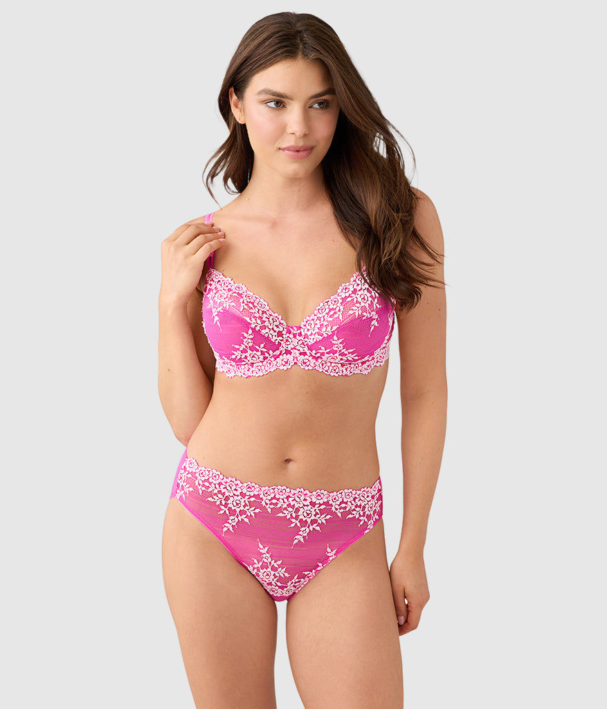 Embrace Lace® Underwire Bra - Wild Azalea/Cradle Pink | Wacoal Essential