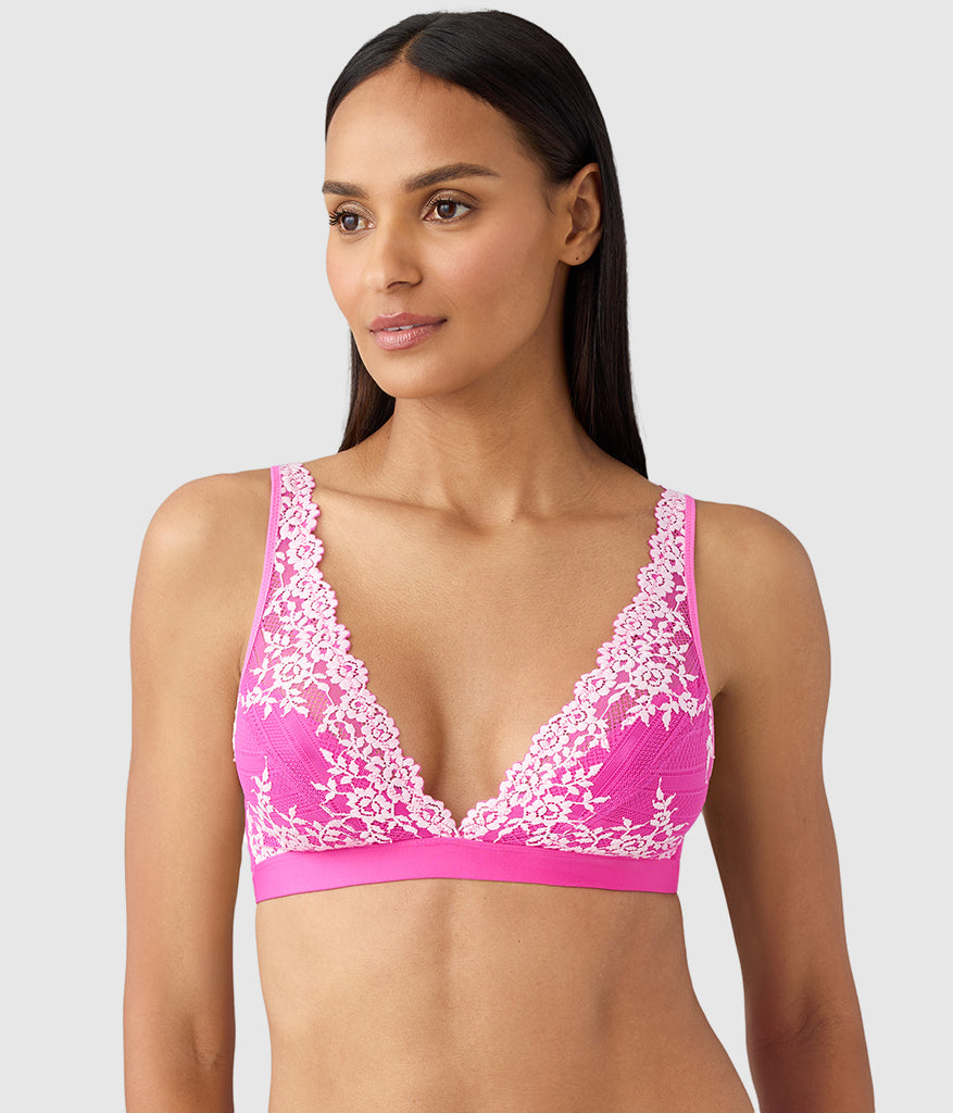 Embrace Lace® Wire Free Bralette - Wild Azalea/Cradle Pink | Wacoal Special Offer