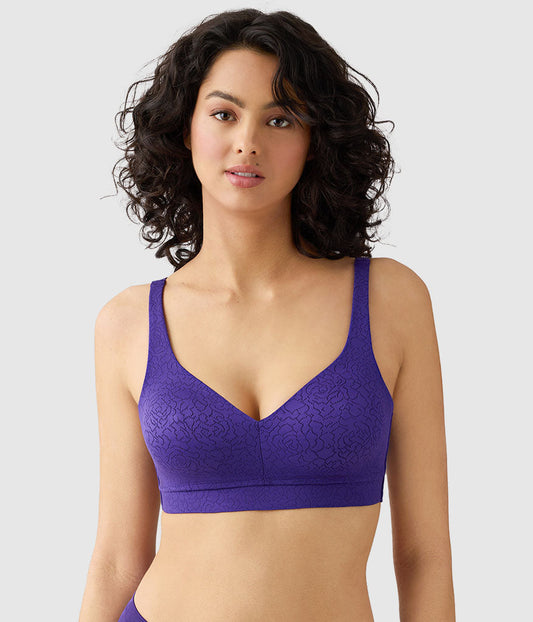 Inside Job™ Wire Free Bra - Purple Indigo | Wacoal Classic