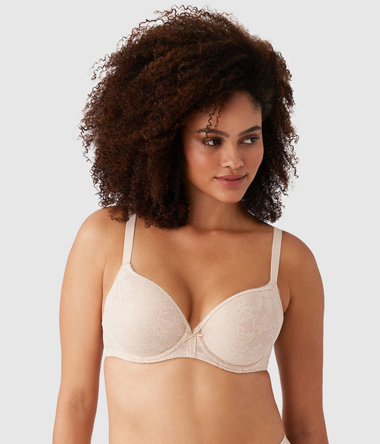 Lace Finesse T-Shirt Bra - Sand | Wacoal Quality