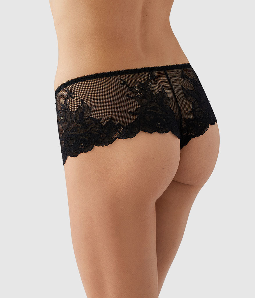 Vivid Attraction Tanga - Black | Wacoal Signature