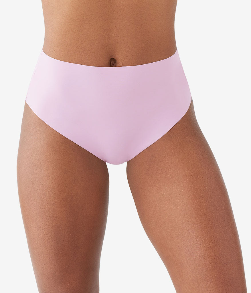 b.bare Hi-Waist Thong - Dawn Pink | Wacoal New