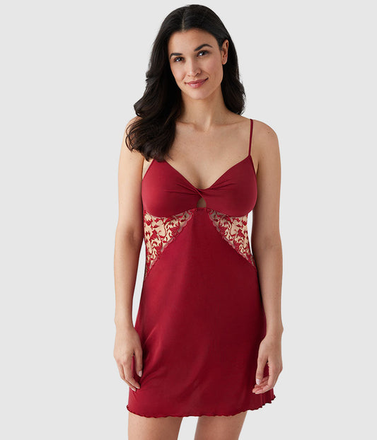 Dramatic Interlude Chemise - Deep Red | Wacoal Premium