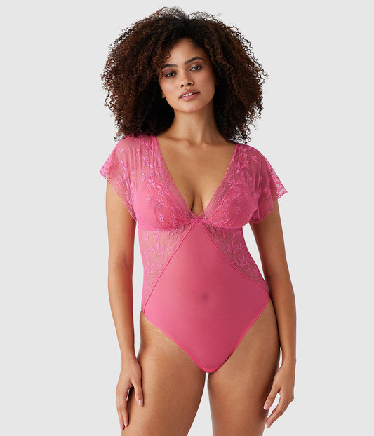 Lifted In Luxury Bodysuit - Hot Pink | Wacoal Value