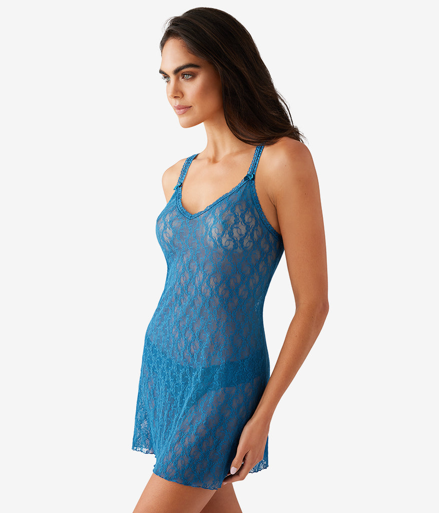 Lace Kiss Chemise - Moroccan Blue | Wacoal Trusted
