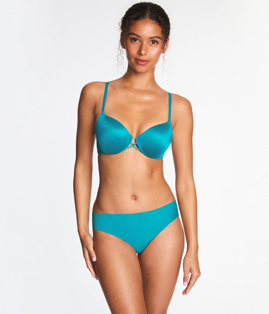 Undercover Plunge T-Shirt Bra - Deep Lake | Wacoal Trusted