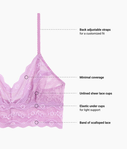 Lace Kiss Bralette - Smoky Grape | Wacoal New